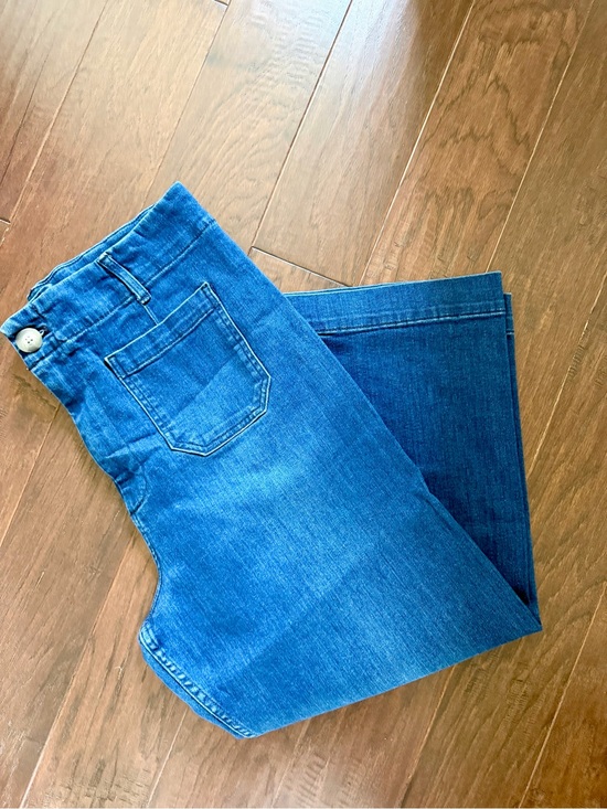 Pilcro Denim - Pilcro Women's Blue Flare Denim Jeans
